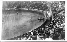 Vintage AZO RPPC Bull Fight Post Card picture