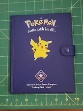 Pokémon Trading Card Holder 2000 Pikachu Texas Rangers Blue Limited Edition rare picture