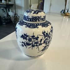 Japanese Andrea by Sadek Blue and White Ginger Jar Cherry Blossoms picture