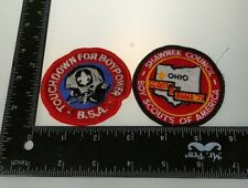 1971 Shawnee Council Scout-O-Rama + Touchdown For Boy Power B.S.A. Patches CS9 picture