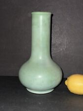 Antique 1905 Clifton Art Pottery Arts & Crafts Celadon Crystal Patina Vase 148 picture
