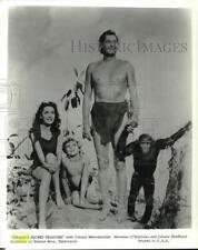 1991 Press Photo Johnny Weissmuller and stars in 