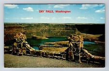 Dry Falls WA- Washington, View Of Dry Falls, Antique, Vintage Postcard picture