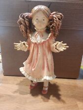 Vintage Dolfi Santini Wood Doll Statue NADIA 11in made in italy  18/2000 picture