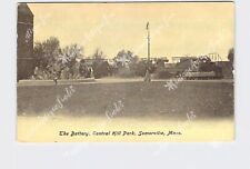 PPC Postcard MA Massachusetts Somerville The Battery Central Hill Park Undivided picture