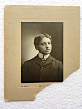 Antique Cabinet Card Photo ID'd Harry Foltz Young Man Gehrig picture
