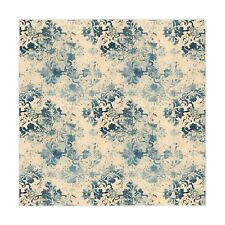 Blue vintage floral print Tablecloth picture
