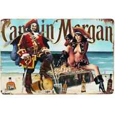 Captain Morgan Rum  8x12 Distressed Metal Sign picture