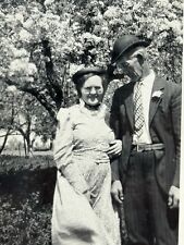 2i Photograph 1938 Sweet Cute Old Couple Artistic Portrait Apple Blossom Tree  picture