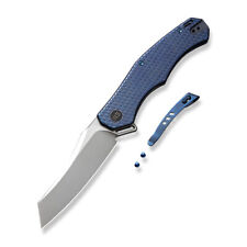 WE Knife RekkeR Frame Lock 22010G-4 Blue Titanium CPM 20CV Steel Pocket Knives picture