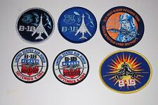 USAF B-1B LANCER PATCHES - MIXED LOT- W/ 1ST FLIGHT OCT. 1984/ SEPT 4 ROLLOUT picture