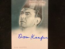 TWILIGHT ZONE A-28 DON KEEFER AUTOGRAPHED CARD IN EXCELLENT CONDITION picture