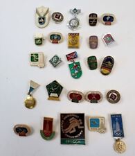 Vintage Lot of 25 1980 Olympic Games Foreign Sporting Events Pinbacks picture