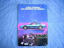 1985 CHEVY CHEVROLET Thunder Car Model Preview Catalog Booklet Guide picture