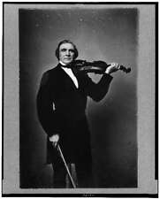 Ole Bornemann Bull,holding violin,Norwegian violinist,composer,musician,1860 picture
