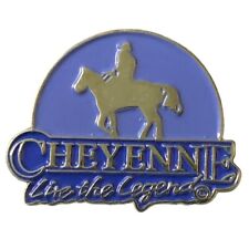 Cheyenne Live the Legend Cowboy Travel Souvenir Pin picture