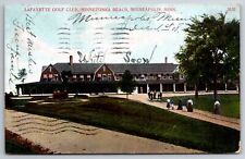 Minneapolis Minnesota~Lafayette Golf Club @ Minnetonka Beach~PM 1908~Postcard picture