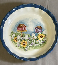 LTD Commodities Country Spring Summer Birdhouse and Sunflowers 9 1/2