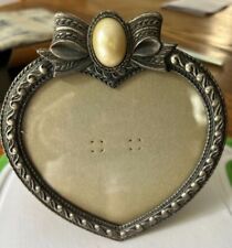 Vintage Heart Shaped Picture Frame with Velvet Backing picture