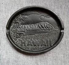 Vintage HIP Originals Hawaii 1970s Carved Tiki Ash Tray Or Soap Dish w/ Sticker picture