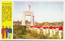 The Peace Arch on Border btw USA and Canada, Blaine WA, WB, Unposted picture