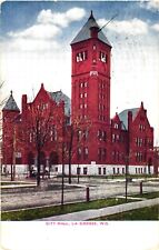 Beautiful Facade of The City Hall, La Crosse, Wisconsin Postcard picture