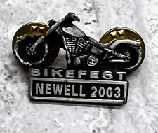 bikefest newell 2003 Biker Festival Hat Pin Lapel Motorcycle Pinback Souvenir picture