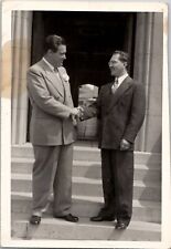 Italian Sicilian Mafia Cosa Nostra Mobsters Making Deal 1940s Vintage Photograph picture