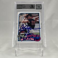 Charlie Sheen Signed 2014 Topps Archives #MLC-RC Beckett 10 Auto Ricky Vaughn picture