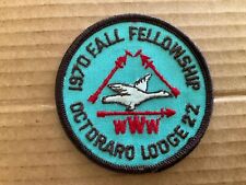Octoraro Lodge 22 OA 1970 Fall Fellowship Event Patch picture
