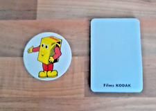 Vintage Kodak Film Pin Badge and French Address Book picture