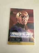 Star Trek 40th Anniv Series 2 Lawrence Montaigne As Decius Autograph Card #A107 picture