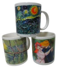 Chaleur Masters Collection Ceramic Mugs Cups Set 3 Romantics Starry Night Garden picture