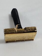 Vintage  GEM Gold-Tone Single Edge Safety Razor Shaving Healthcare hygiene Item picture