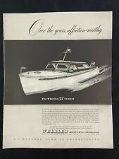 Wheeler Cruiser Boat Magazine Ad 10.75 x 13.75 Forum Building picture