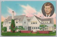 President & Patriotic~John F Kennedy Summer Home~Cape Cod MA~Vintage Postcard picture