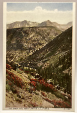 The Drop Into Kern Canyon, California CA Vintage Postcard picture