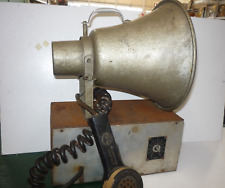 Vintage Military Hand Held Microphone Hand No. 7 , With HORN SPEAKER  movie prop picture