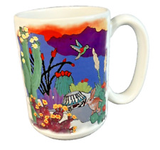 Vintage GALE TU-OTI Southwestern Desert Art Coffee Mug Cup, Large 12 oz picture