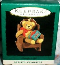 Grandpa's Gift`1995`Miniature-Little Bear With Gift,Hallmark Tree Ornament picture