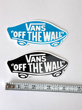 Vintage VANS OFF THE WALL Blue or Black Sticker  4