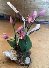 BOEHM PORCELAIN RARE FLOWER COLLECTION RED HELLEBORINE MADE IN ENGLAND picture