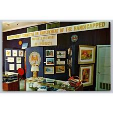 Postcard NJ Atlantic City Society Studio A National Exhibit Of Art picture