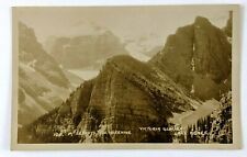 British Columbia Victoria Glacier RRPC Postcard 1930s Canadian Pacific Line Vtg picture