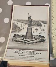 Early 1886? Statue of Liberty New York Wittemann? Folder Brochure NYC NYC Views picture