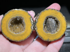 A Pair Rough Agate / Achat Nodule Chinese Fighting Blood Agate Xuanhua 62G Y106 picture