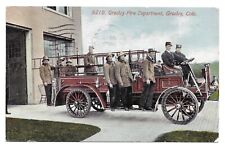 Greeley Colorado Fire Department, Antique Postcard 1914, Weld County picture
