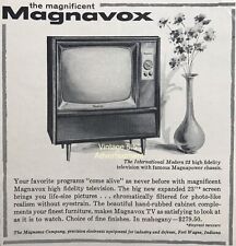 1960 Magnavox TV 23” Programs Come Alive PRINT AD Good Cond VINTAGE picture
