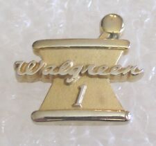 Vintage Walgreens Drugstore Employee 1 Year Company Service Award Pin picture