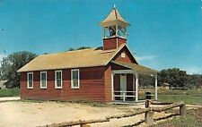 Greetings From Old Abilene Kansas Little Red School House Postcard 8391 picture